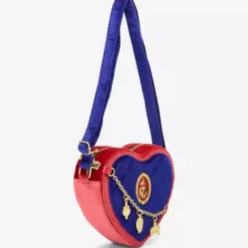 Loungefly Disney Snow White & 7 Dwarfs Evil Queen Velvet Crossbody Hard Tag New